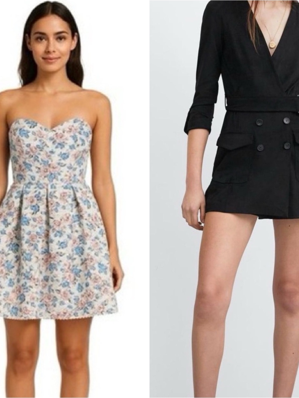 2 Items for the Price of 1! BLOW-OUT SALE! Sans Souci Strapless & Zara Romper
